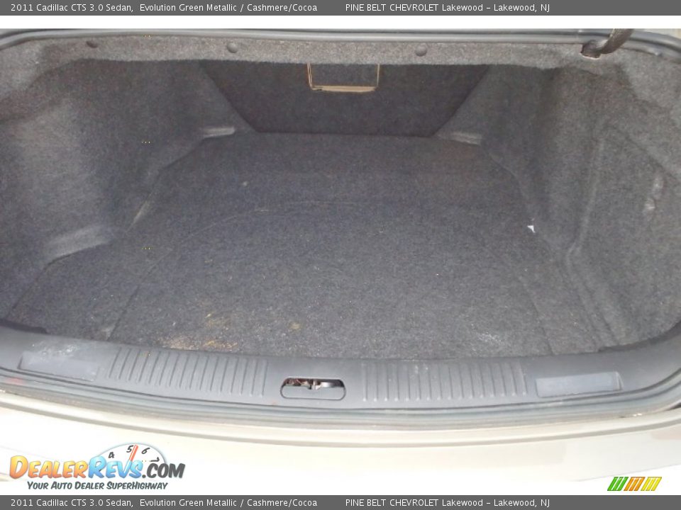 2011 Cadillac CTS 3.0 Sedan Evolution Green Metallic / Cashmere/Cocoa Photo #26