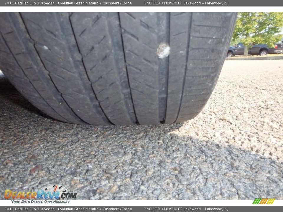 2011 Cadillac CTS 3.0 Sedan Evolution Green Metallic / Cashmere/Cocoa Photo #27