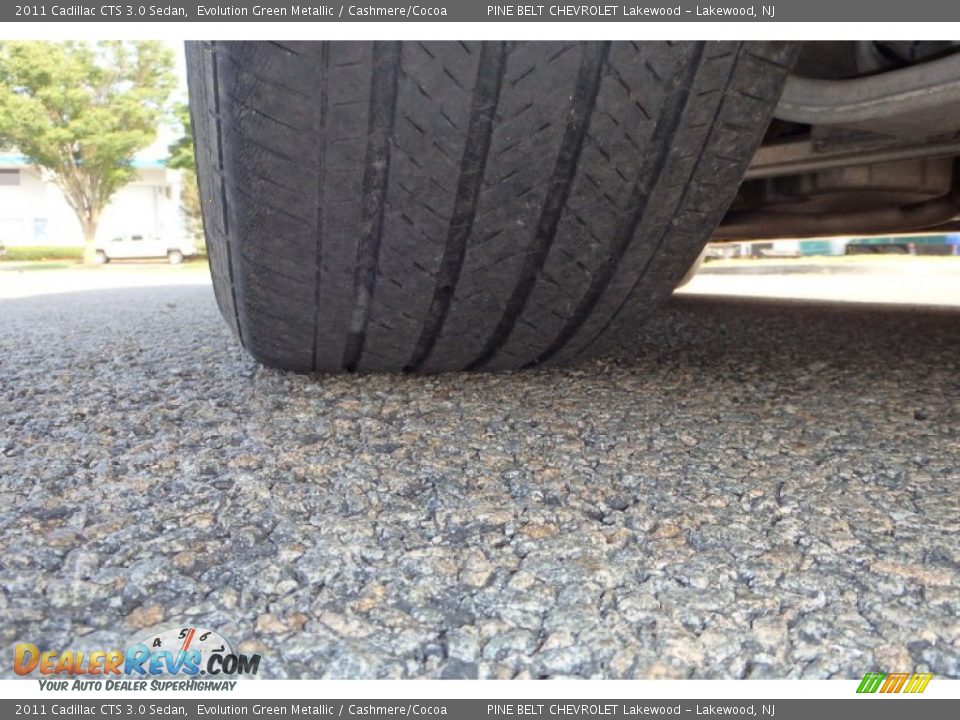 2011 Cadillac CTS 3.0 Sedan Evolution Green Metallic / Cashmere/Cocoa Photo #28