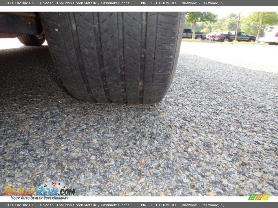 2011 Cadillac CTS 3.0 Sedan Evolution Green Metallic / Cashmere/Cocoa Photo #29