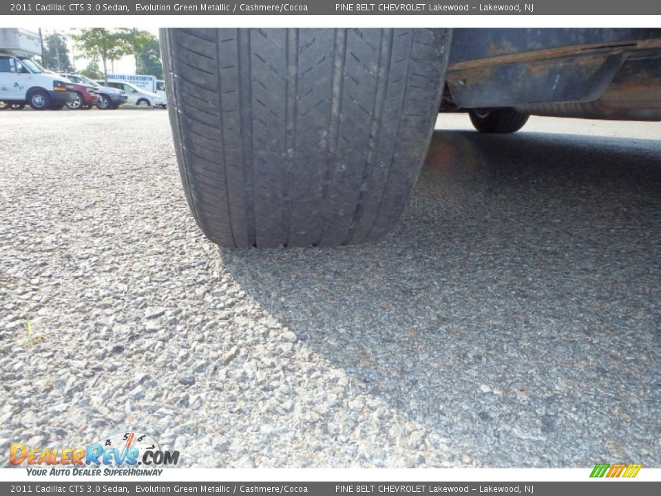 2011 Cadillac CTS 3.0 Sedan Evolution Green Metallic / Cashmere/Cocoa Photo #30