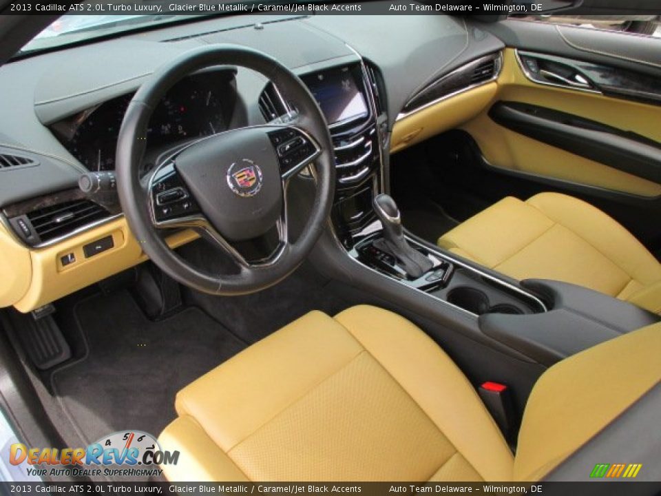 Caramel/Jet Black Accents Interior - 2013 Cadillac ATS 2.0L Turbo Luxury Photo #11