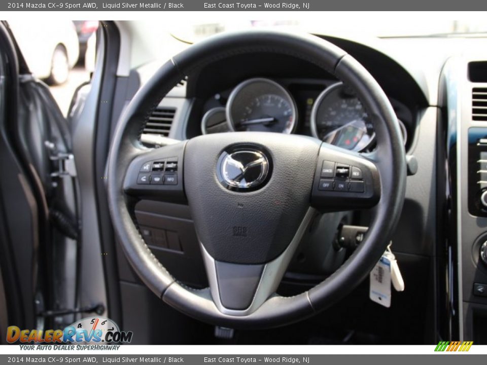 2014 Mazda CX-9 Sport AWD Steering Wheel Photo #16