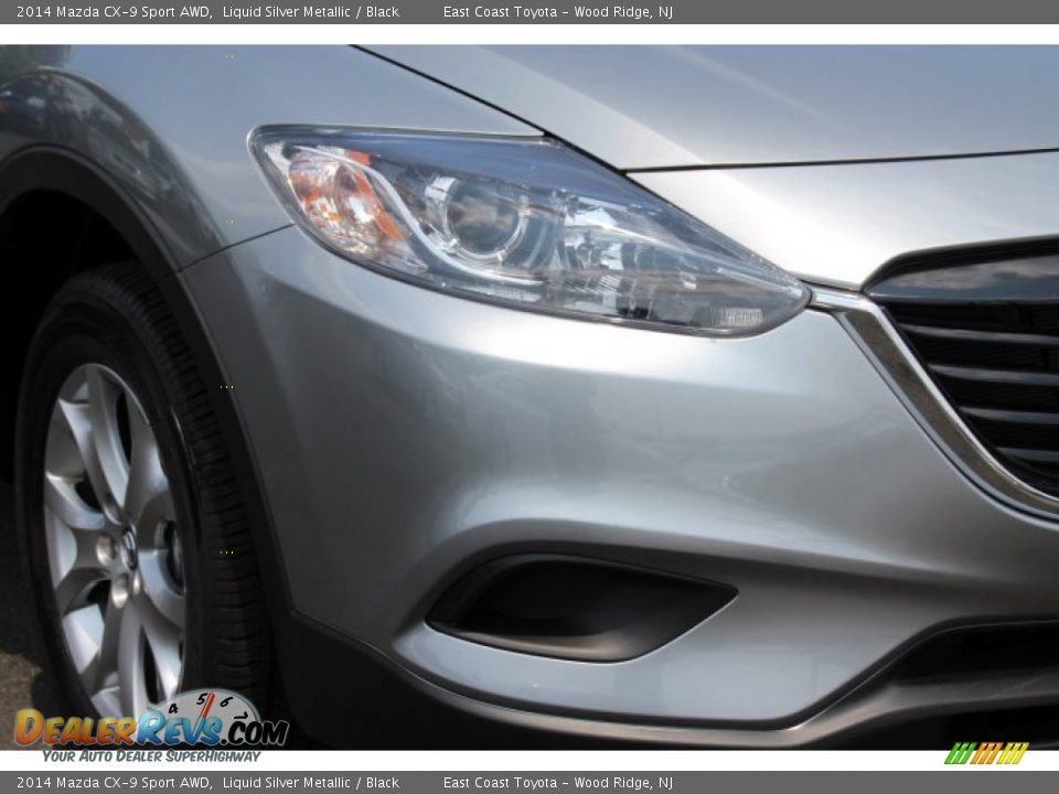 2014 Mazda CX-9 Sport AWD Liquid Silver Metallic / Black Photo #28