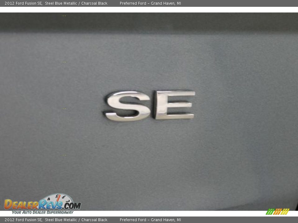 2012 Ford Fusion SE Steel Blue Metallic / Charcoal Black Photo #11