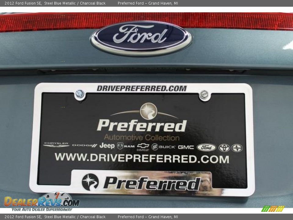 2012 Ford Fusion SE Steel Blue Metallic / Charcoal Black Photo #12
