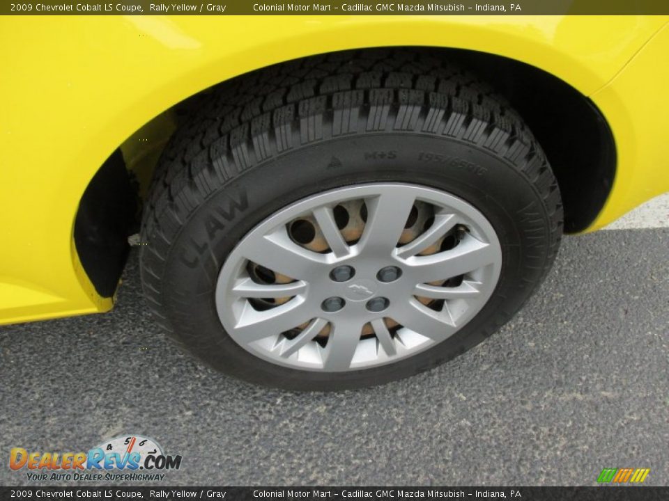 2009 Chevrolet Cobalt LS Coupe Rally Yellow / Gray Photo #3