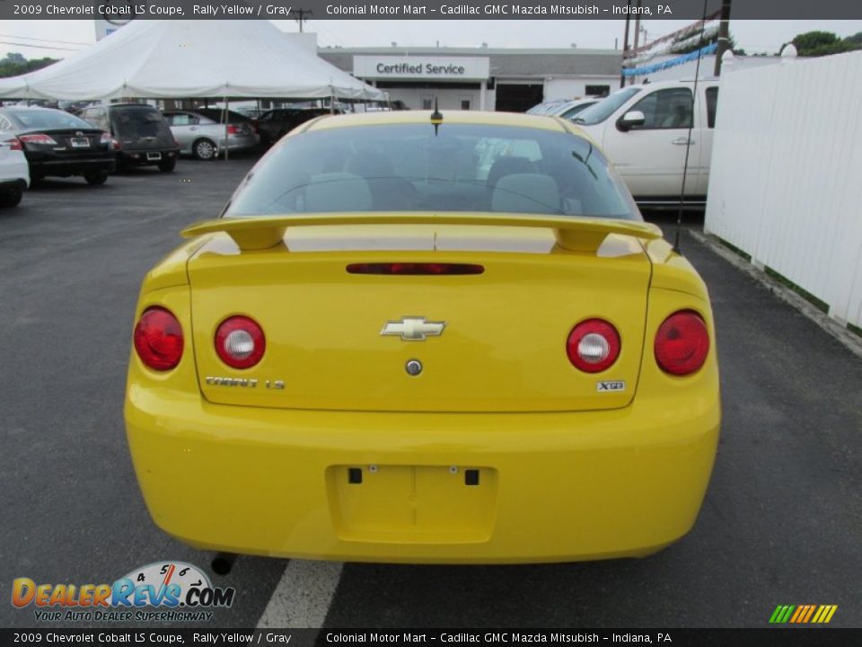 2009 Chevrolet Cobalt LS Coupe Rally Yellow / Gray Photo #5