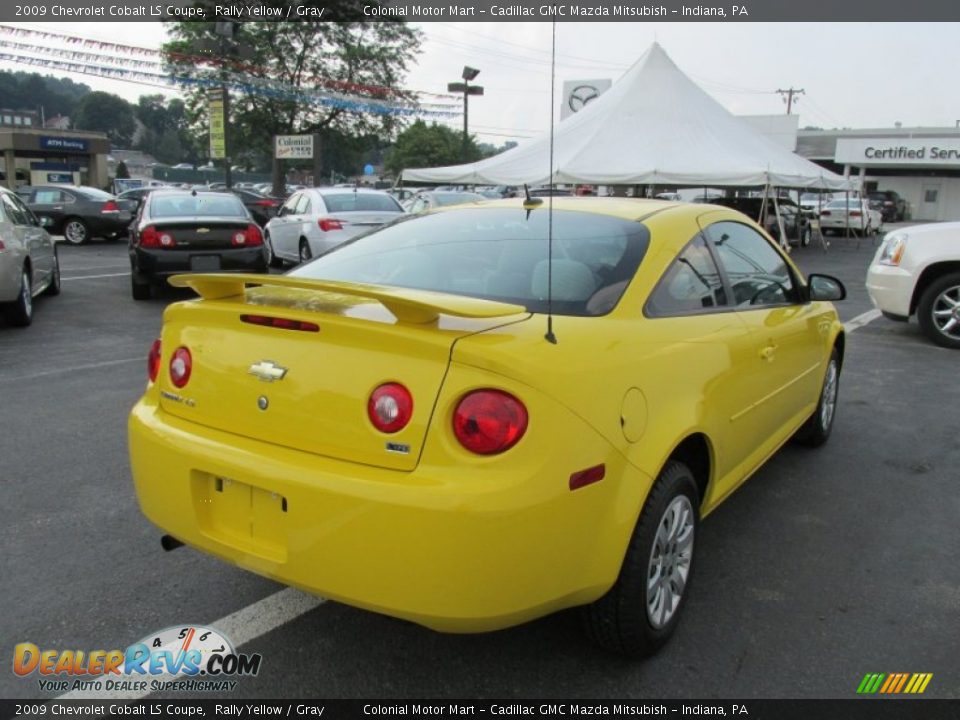 2009 Chevrolet Cobalt LS Coupe Rally Yellow / Gray Photo #7