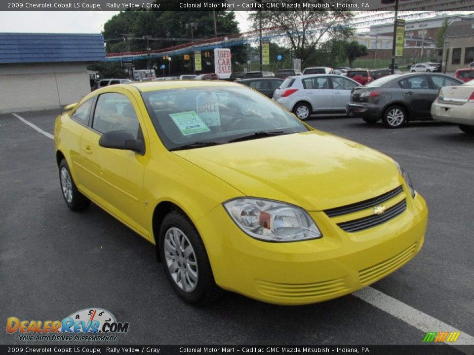 2009 Chevrolet Cobalt LS Coupe Rally Yellow / Gray Photo #8