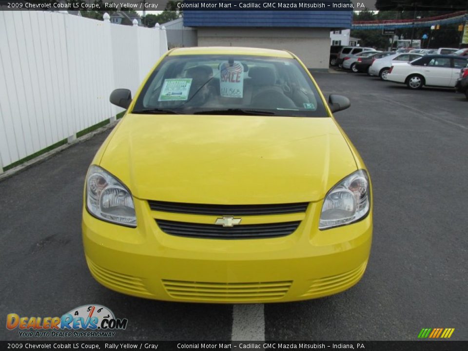 2009 Chevrolet Cobalt LS Coupe Rally Yellow / Gray Photo #9
