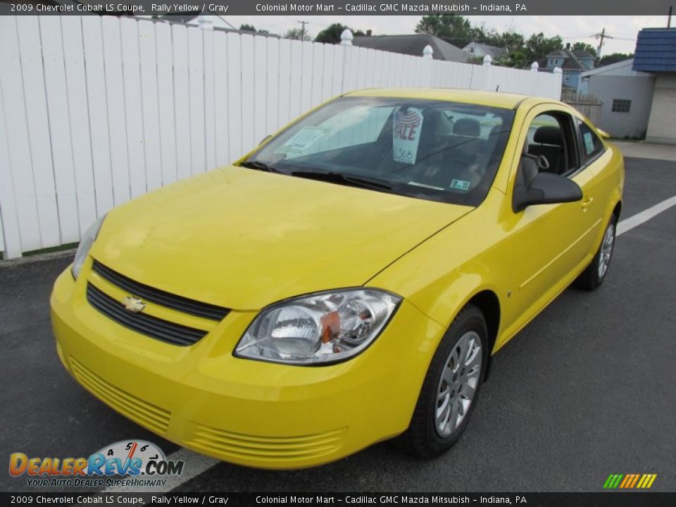 2009 Chevrolet Cobalt LS Coupe Rally Yellow / Gray Photo #10