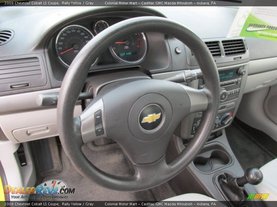 2009 Chevrolet Cobalt LS Coupe Rally Yellow / Gray Photo #15
