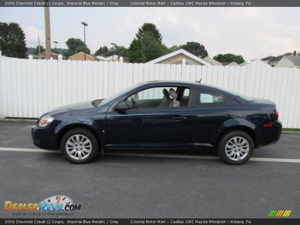 2009 Chevrolet Cobalt LS Coupe Imperial Blue Metallic / Gray Photo #2