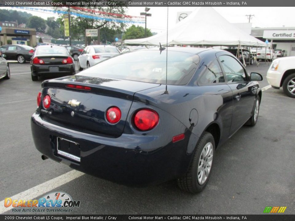 2009 Chevrolet Cobalt LS Coupe Imperial Blue Metallic / Gray Photo #6