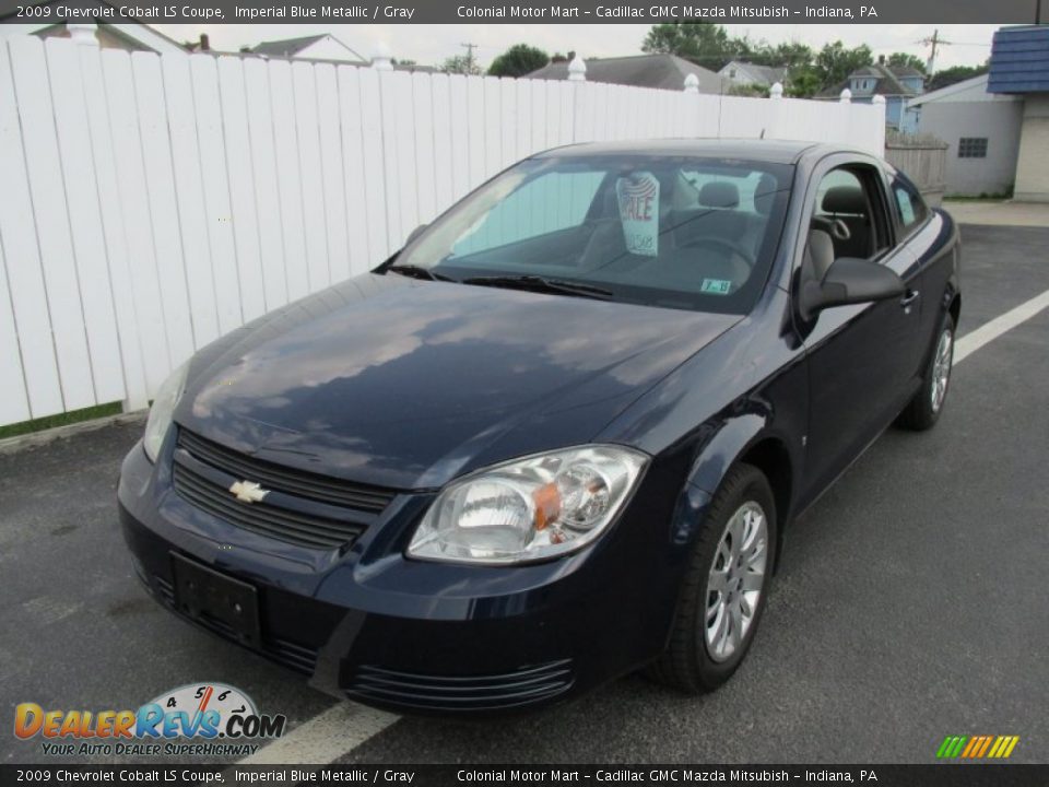 2009 Chevrolet Cobalt LS Coupe Imperial Blue Metallic / Gray Photo #9