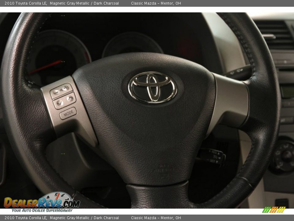 2010 Toyota Corolla LE Magnetic Gray Metallic / Dark Charcoal Photo #6