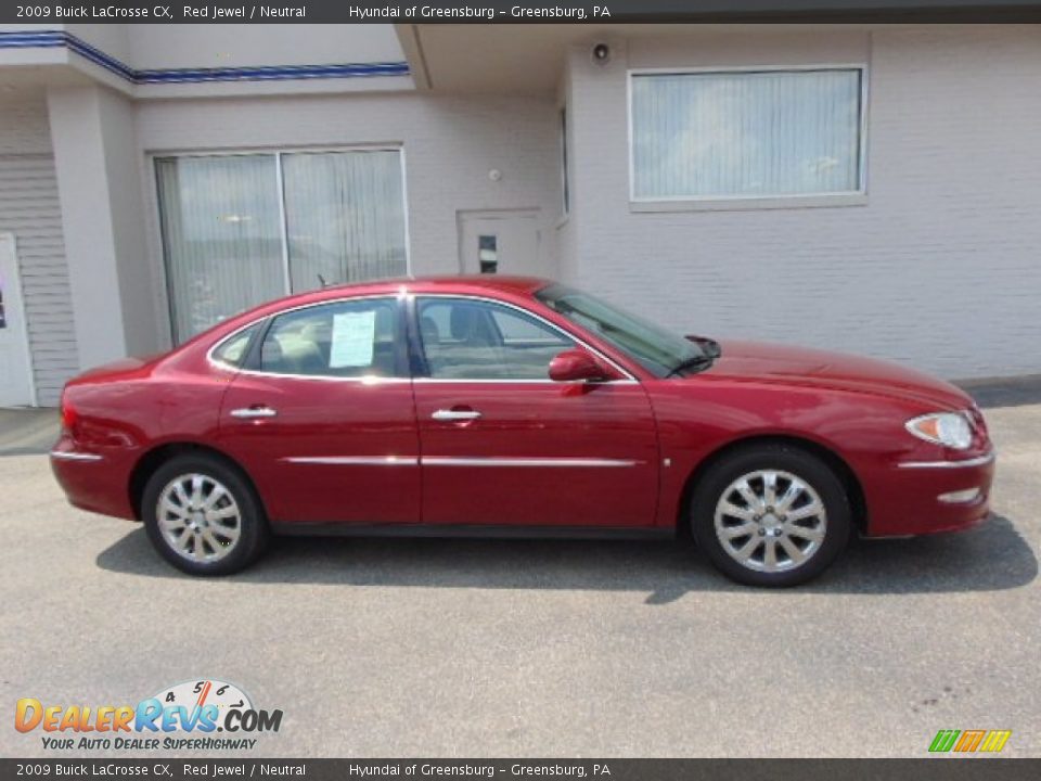 2009 Buick LaCrosse CX Red Jewel / Neutral Photo #2