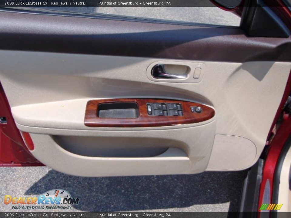 2009 Buick LaCrosse CX Red Jewel / Neutral Photo #10