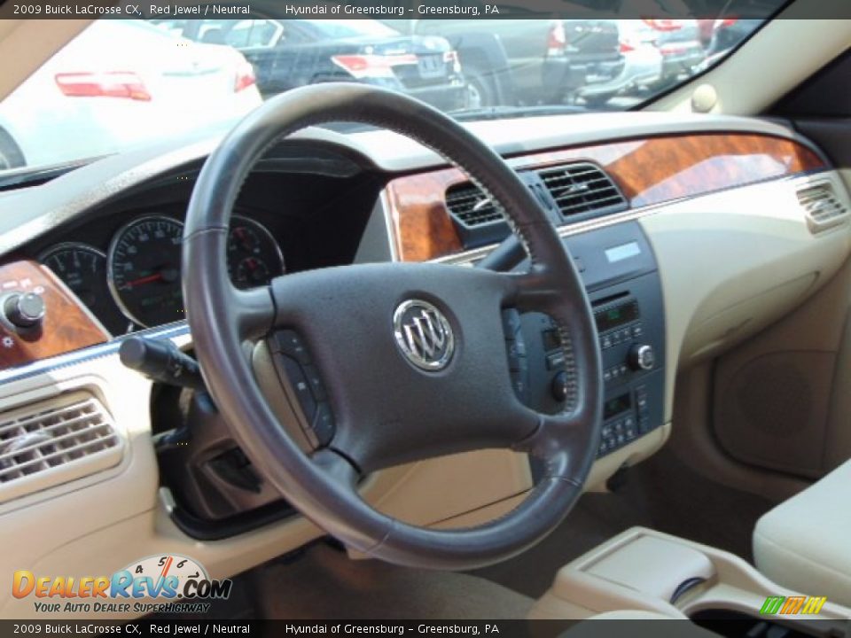 2009 Buick LaCrosse CX Red Jewel / Neutral Photo #11