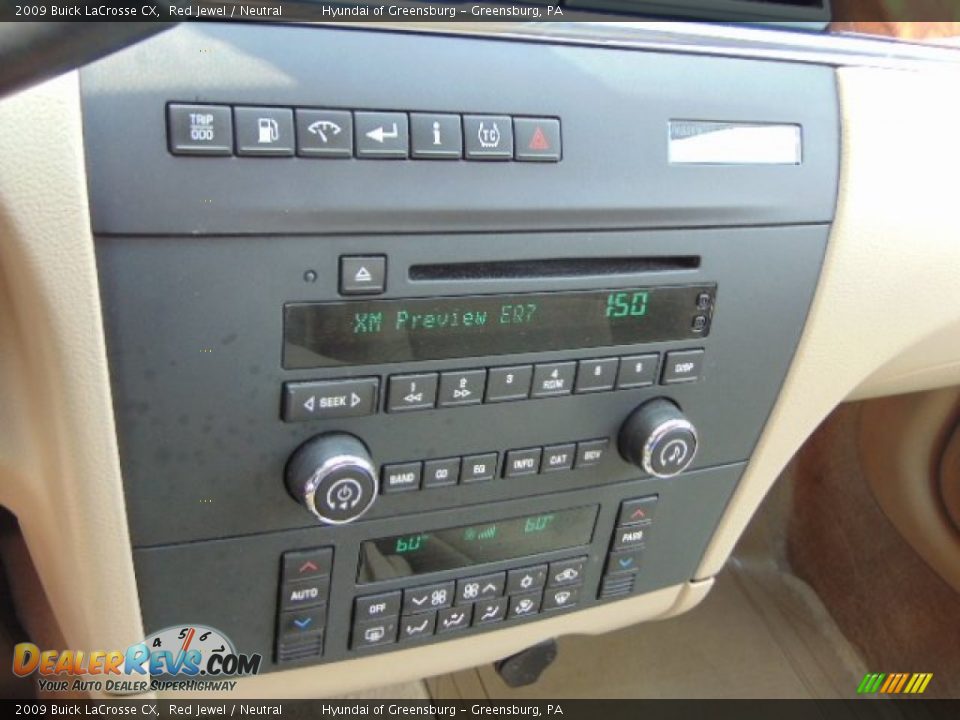 2009 Buick LaCrosse CX Red Jewel / Neutral Photo #15