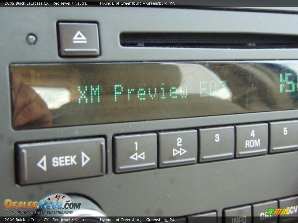 2009 Buick LaCrosse CX Red Jewel / Neutral Photo #16