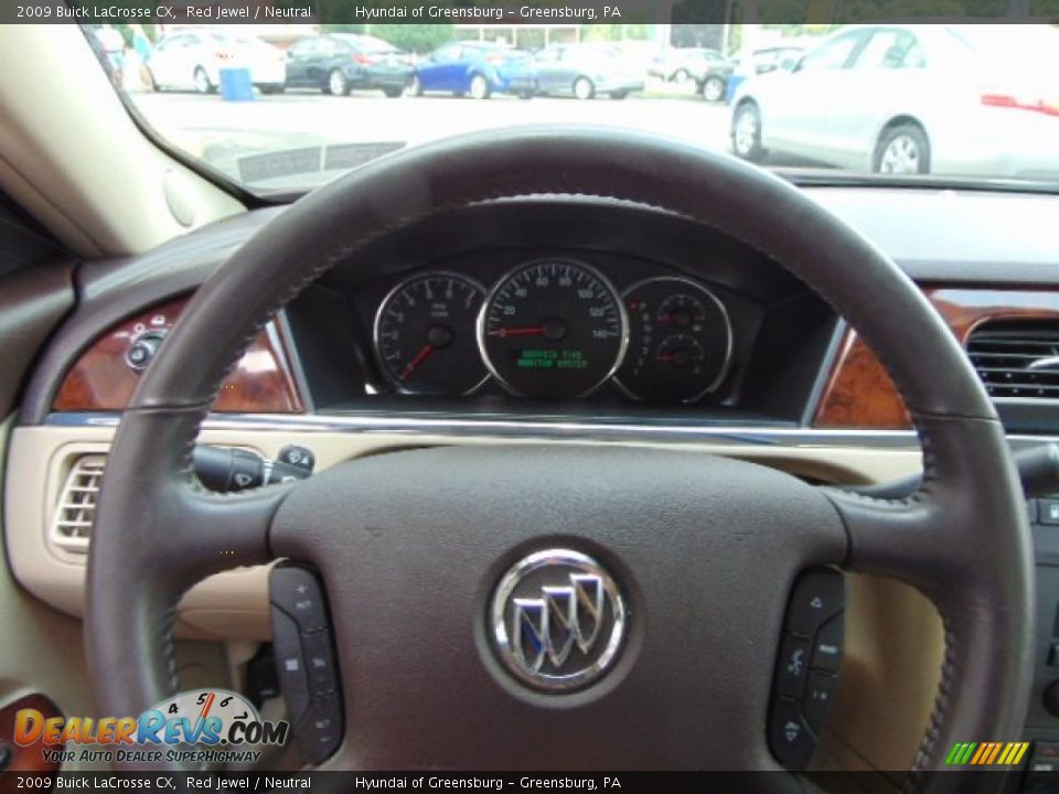 2009 Buick LaCrosse CX Red Jewel / Neutral Photo #18