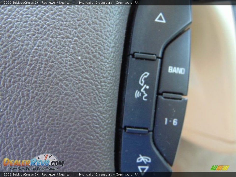 2009 Buick LaCrosse CX Red Jewel / Neutral Photo #19