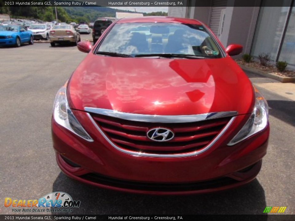 2013 Hyundai Sonata GLS Sparkling Ruby / Camel Photo #4