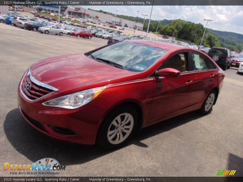 2013 Hyundai Sonata GLS Sparkling Ruby / Camel Photo #5