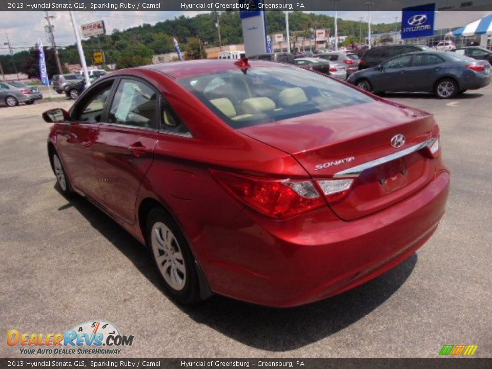 2013 Hyundai Sonata GLS Sparkling Ruby / Camel Photo #6