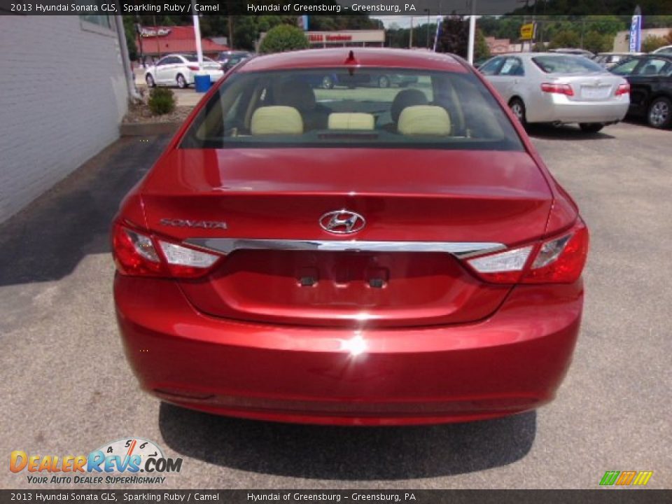 2013 Hyundai Sonata GLS Sparkling Ruby / Camel Photo #7