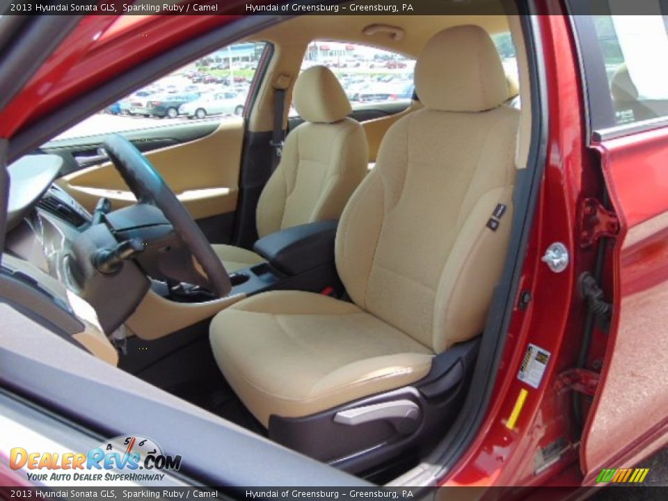 2013 Hyundai Sonata GLS Sparkling Ruby / Camel Photo #10