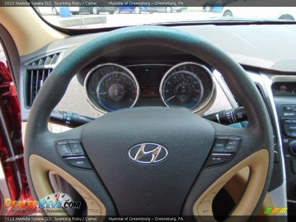 2013 Hyundai Sonata GLS Sparkling Ruby / Camel Photo #17
