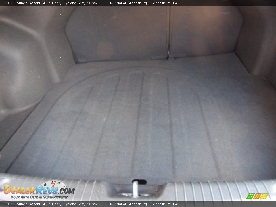 2012 Hyundai Accent GLS 4 Door Cyclone Gray / Gray Photo #21