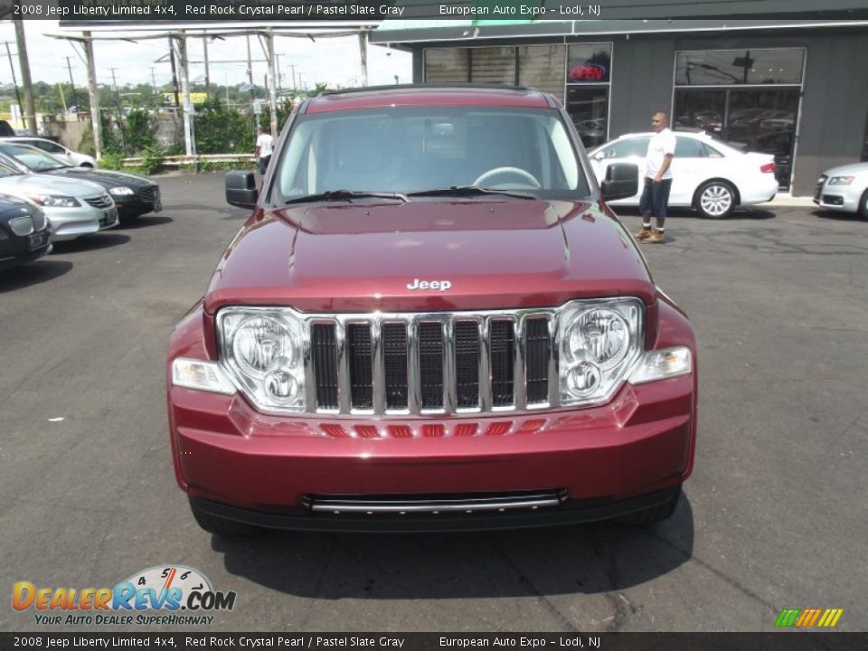 2008 Jeep Liberty Limited 4x4 Red Rock Crystal Pearl / Pastel Slate Gray Photo #7