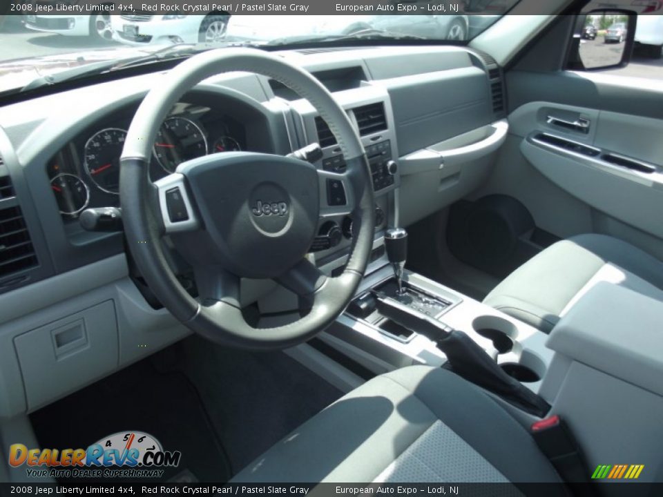 2008 Jeep Liberty Limited 4x4 Red Rock Crystal Pearl / Pastel Slate Gray Photo #8