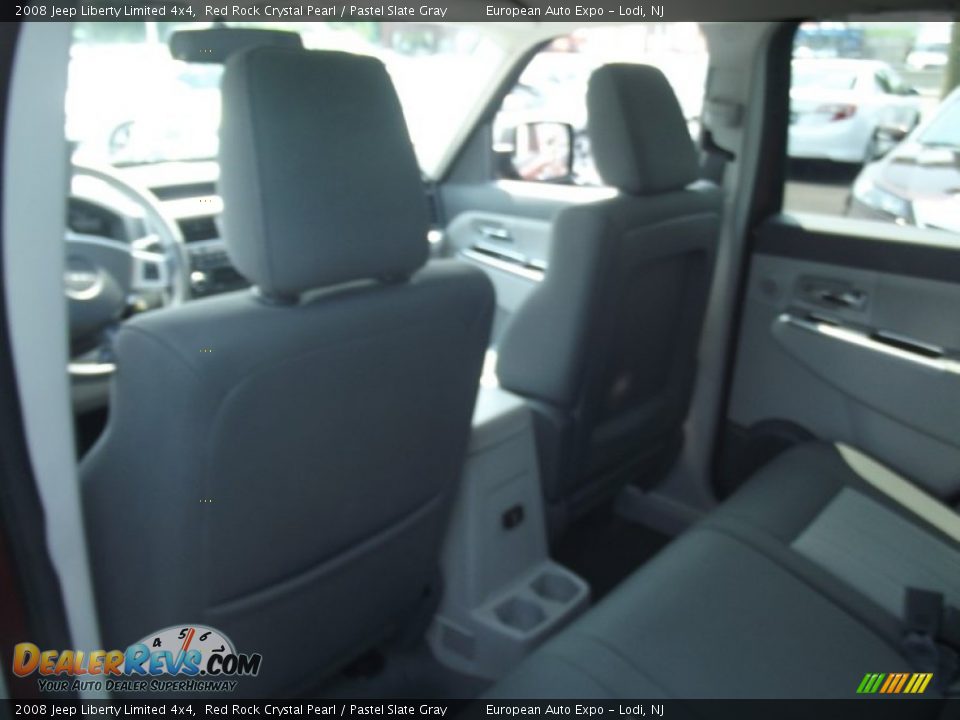 2008 Jeep Liberty Limited 4x4 Red Rock Crystal Pearl / Pastel Slate Gray Photo #10