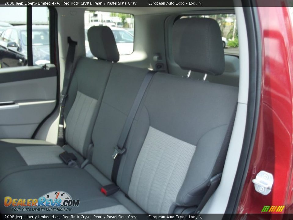 2008 Jeep Liberty Limited 4x4 Red Rock Crystal Pearl / Pastel Slate Gray Photo #11