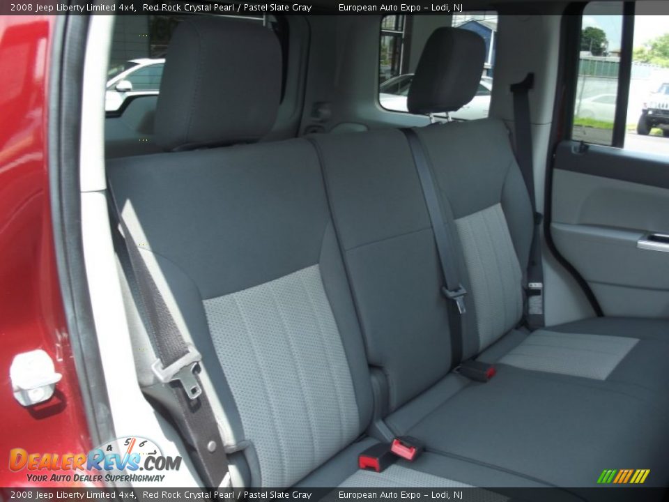2008 Jeep Liberty Limited 4x4 Red Rock Crystal Pearl / Pastel Slate Gray Photo #13