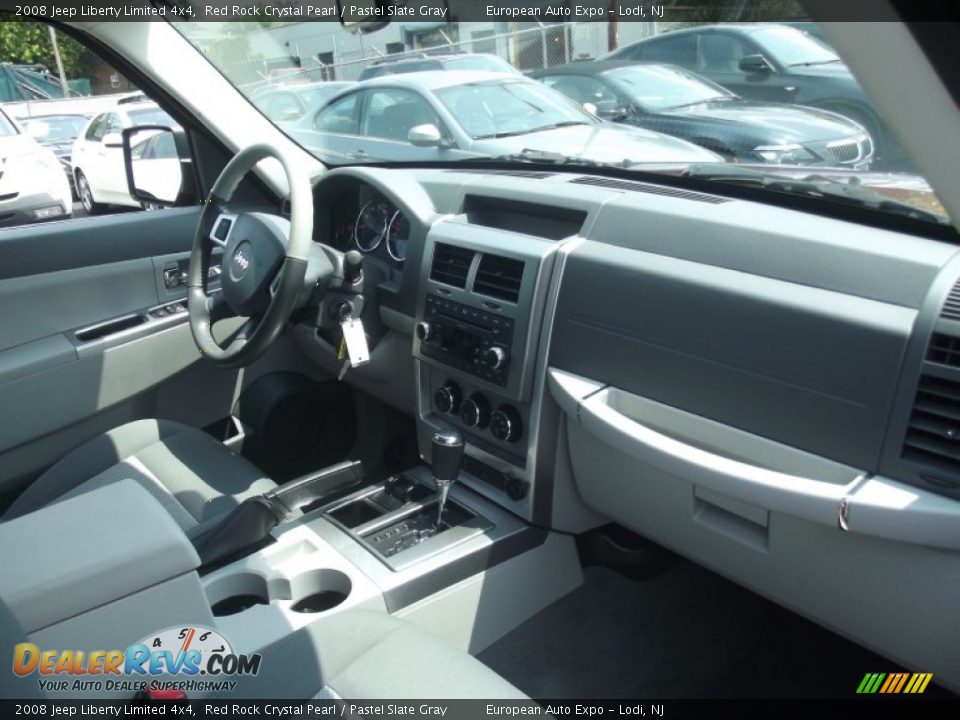 2008 Jeep Liberty Limited 4x4 Red Rock Crystal Pearl / Pastel Slate Gray Photo #14