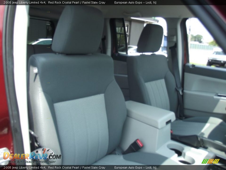 2008 Jeep Liberty Limited 4x4 Red Rock Crystal Pearl / Pastel Slate Gray Photo #15