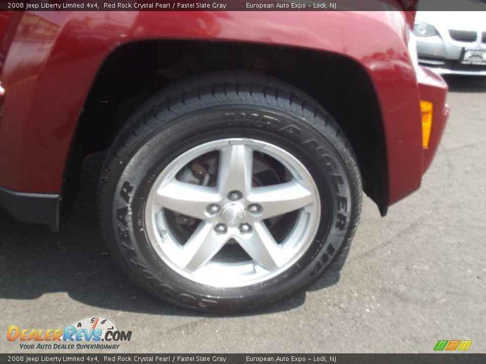 2008 Jeep Liberty Limited 4x4 Red Rock Crystal Pearl / Pastel Slate Gray Photo #16