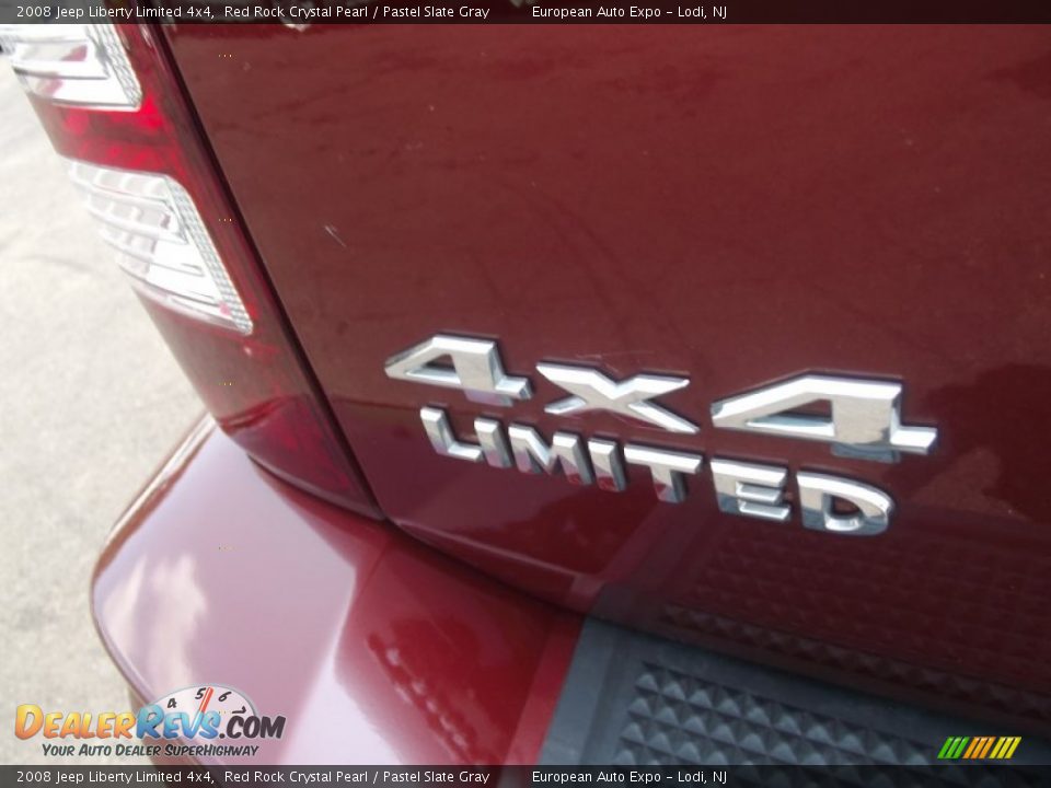 2008 Jeep Liberty Limited 4x4 Red Rock Crystal Pearl / Pastel Slate Gray Photo #19