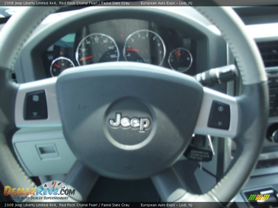 2008 Jeep Liberty Limited 4x4 Red Rock Crystal Pearl / Pastel Slate Gray Photo #21