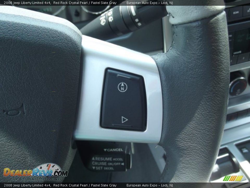 2008 Jeep Liberty Limited 4x4 Red Rock Crystal Pearl / Pastel Slate Gray Photo #22