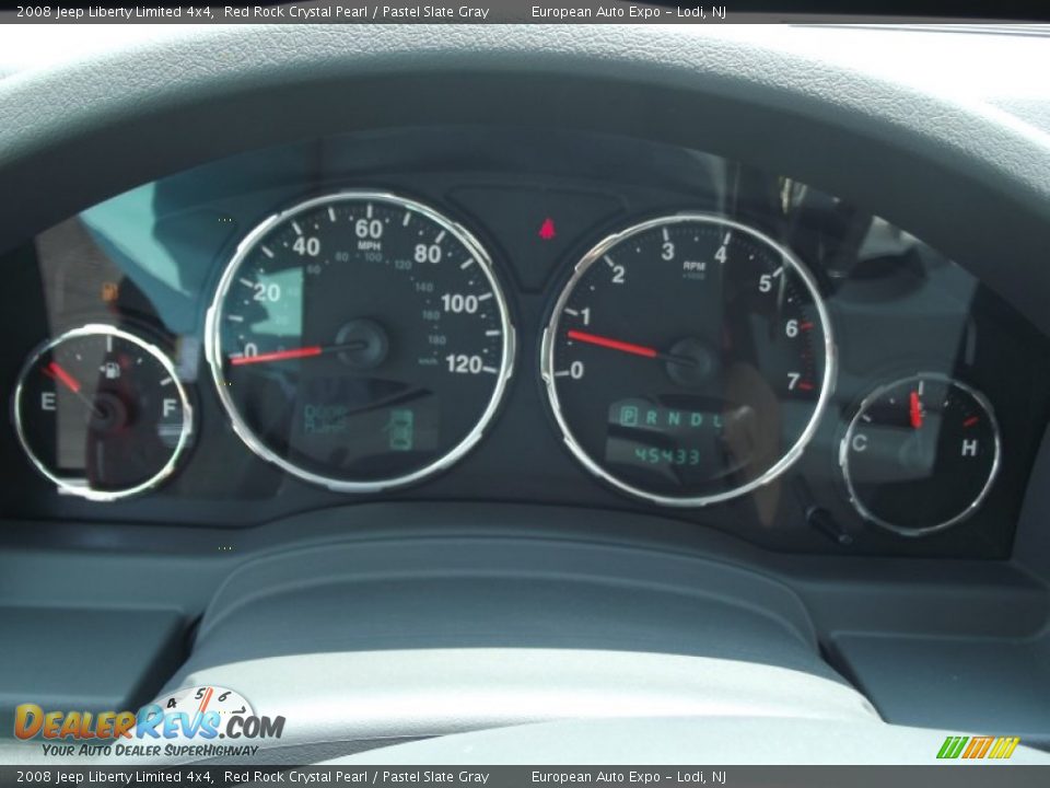 2008 Jeep Liberty Limited 4x4 Red Rock Crystal Pearl / Pastel Slate Gray Photo #24