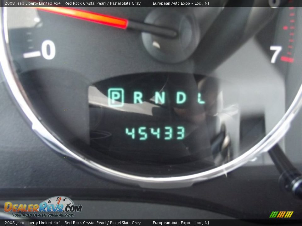2008 Jeep Liberty Limited 4x4 Red Rock Crystal Pearl / Pastel Slate Gray Photo #25