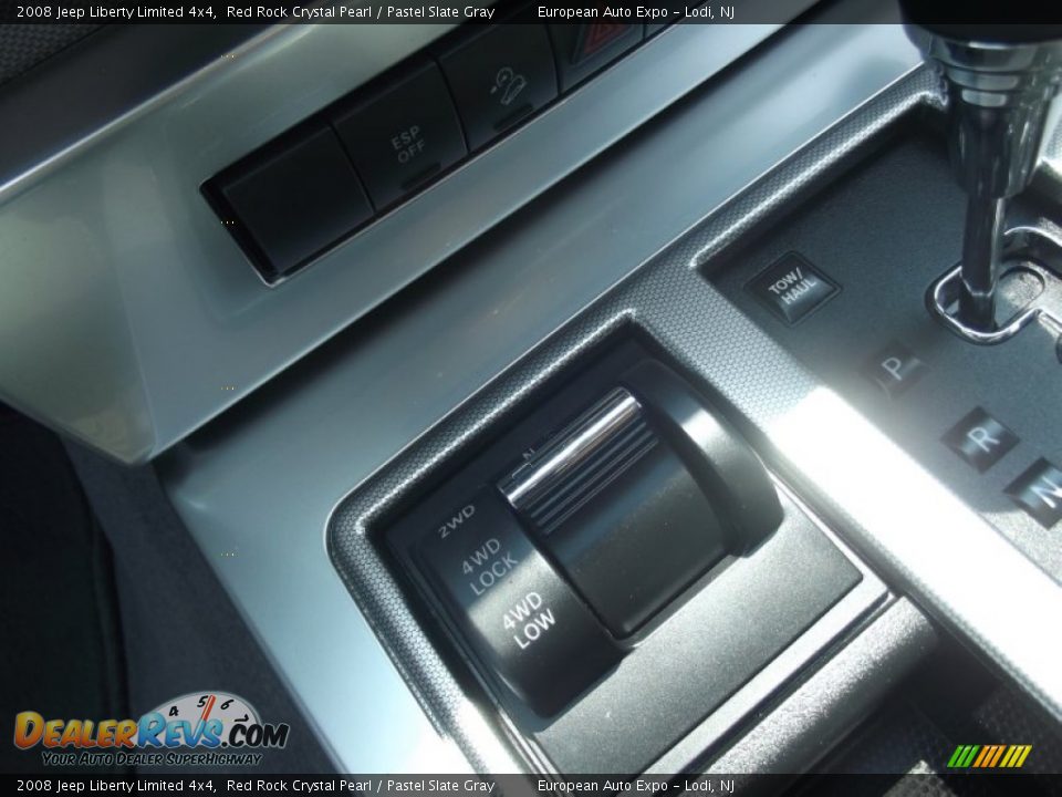 2008 Jeep Liberty Limited 4x4 Red Rock Crystal Pearl / Pastel Slate Gray Photo #28