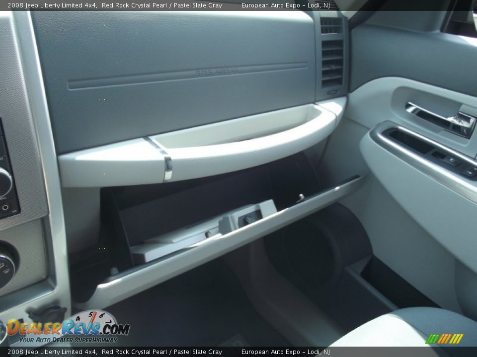 2008 Jeep Liberty Limited 4x4 Red Rock Crystal Pearl / Pastel Slate Gray Photo #30